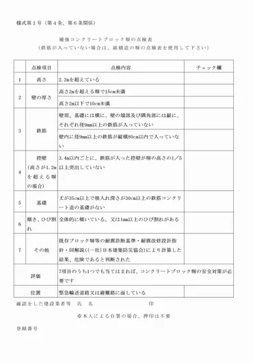 香南市ブロック塀等耐震対策事業費補助金交付要綱