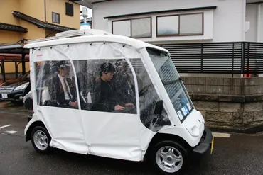 全国初！誘導線方式ではないヤマハカート自動運転の公開実証！名古屋大学と春日井市が連携して実施 