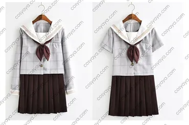 清楚系制服 セーラー服 格子柄 可愛い オリジナルデザイン 激安販売 送料無料