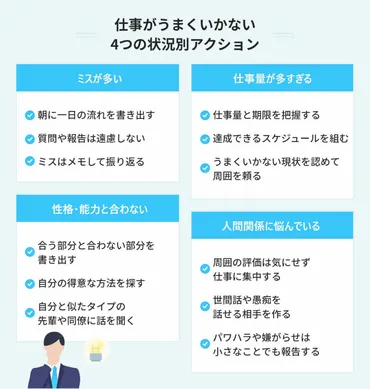 仕事がうまくいかないのはなぜ？原因と対処法を徹底解説！仕事がうまくいかない原因とは！？