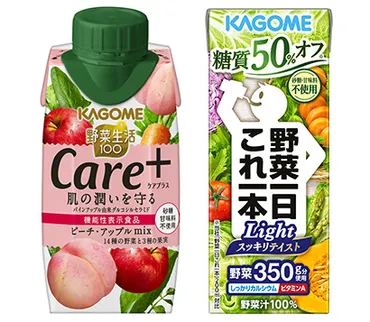 カゴメ、野菜飲料に新シリーズ「ケアプラス」 新しい健康習慣を 