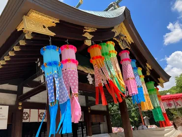 真清田神社と七夕飾り – 日本の美しい色風景