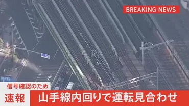 山手線内回りで運転見合わせ 信号機トラブルの影響 運転再開の見込み立たず JR東日本(TBS NEWS DIG) 