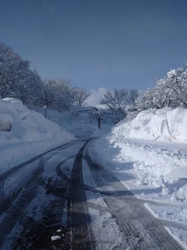 どれだけ除雪しても朝になれば昨朝と同じ風