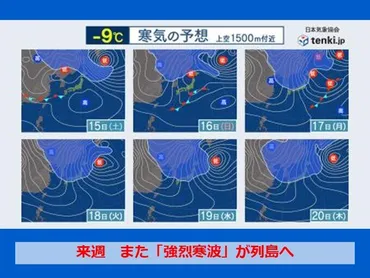 来週また強烈寒波ポイントは長期滞在型群馬県北部・新潟県など警報級大雪のおそれ気象予報士望月圭子年月日