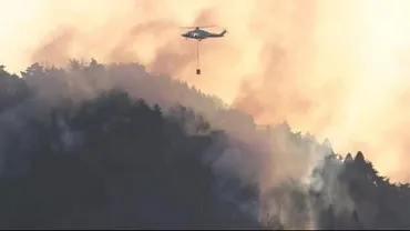 火は徐々に集落に迫る大船渡市の山火事自衛隊も加わり消火活動岩手県