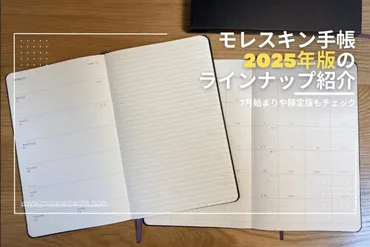 年月始まり】モレスキン手帳の種類を一挙紹介！月始まりや限定版も