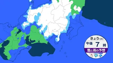 帰宅時間は大丈夫？】夜から雪が・・・東京都心でも積雪か「警報級の大雪」のおそれも気象庁「大雪に関する気象情報」関東甲信に発表【今夜の天気予報シミュレーション・雪はいつ？どこで降る？】（年月日）