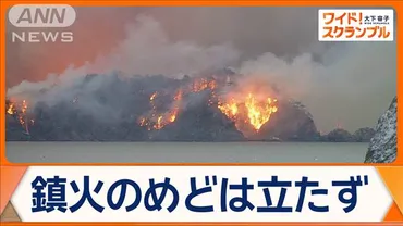 岩手・大船渡市の山火事日目乾燥続き…延焼範囲が広がる懸念も