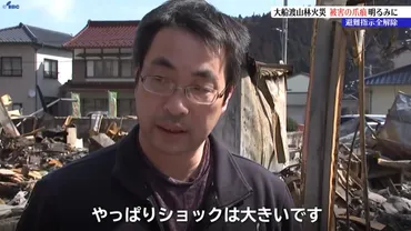 山火事】大船渡市の山林火災日目避難指示全解除火災の大きな爪痕も明らかに岩手岩手放送
