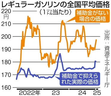 ガソリン円時代」もう不可避っぽい?補助金カット…利上げにビビる日銀…そこに「トランプリスク」:東京新聞デジタル