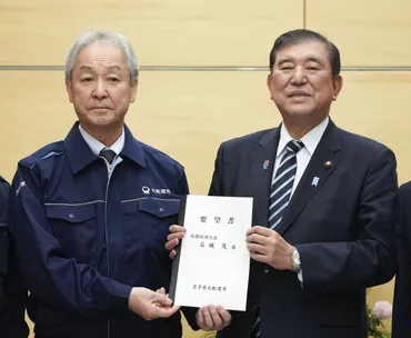 首相「復興へ最大限対応」と強調山林火災の岩手・大船渡市長に