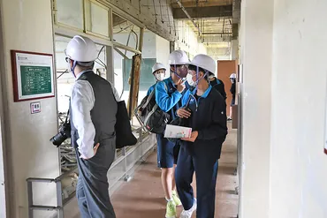 震災の教訓から学ぶ東朋中3年生校外学習で遺構など訪問【陸前高田】