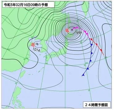 爆弾低気圧で暴風雪に!