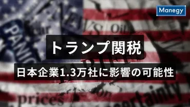 トランプ関税」日本企業万社に影響の可能性あり