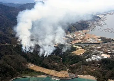 海自訓練中に出火、山火事延焼住民避難けが人なし、広島