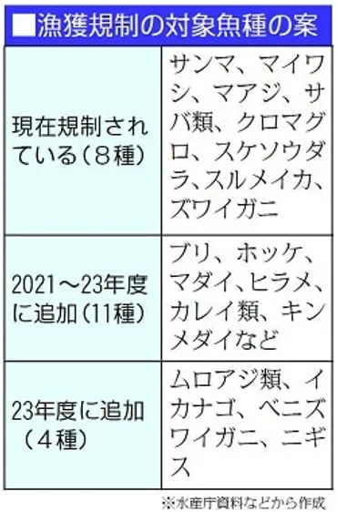 ブリ・マダイなど漁獲規制水産庁が方針沿岸漁民に打撃