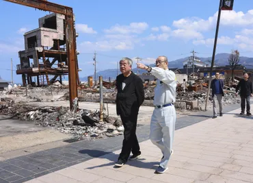 建築家の隈研吾さんが輪島市視察復興アドバイザー就任