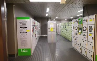 仙台駅西口二階のコインロッカーの設置場所二か所を構内図で案内–駅と観光と言葉の情報