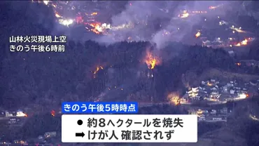 岩手で山林火災つの市の人以上に避難指示
