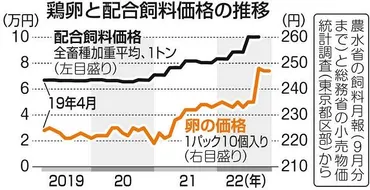 物価の優等生」卵に異変パック円台の可能性…飼料・燃料高騰鳥インフル流行の懸念も:東京新聞デジタル
