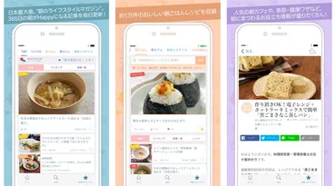 朝時間、朝ごはんレシピや美容情報などの朝型ライフスタイル情報を発信するアプリをスタート
