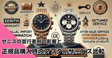 ゼニスの並行差別の影響と正規品購入時のアフターサービス比較