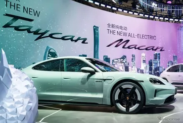ポルシェ『タイカン』改良新型、中国専用のエントリーモデル発表…北京モーターショー