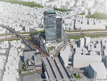 京阪ホールディングス、枚方市駅と一体の商業施設・オフィス・ホテル・賃貸タワー年夏開業