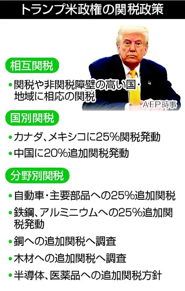 トランプ関税、世界経済に波紋？日本への影響と今後の展望を探る高関税政策が揺るがす世界経済、日本への影響は？
