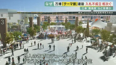 万博「テーマ館」で相次ぐ入札不成立資材価格高騰や工事の難易度が影響か予算を上げる？クオリティーを下げる？博覧会協会の選択は