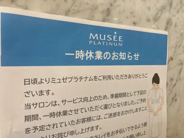 ミュゼプラチナム倒産？経営破綻の裏側！破産までの道のりとは？（顧客・従業員への影響は？問題点と今後の課題とは？）ミュゼプラチナム破産危機：経営破綻の真相と、顧客・従業員への影響