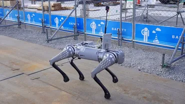 ロボットで工事現場見回り人手不足対策、鴻池組が実証実験