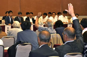 避難道整備は」/中間貯蔵、地元むつで説明会