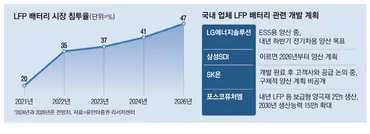 電気自動車バッテリー市場でリチウムリン酸鉄(LFP)製品が占める割合が今年40%を超え、2026年には半分に近づくという分析が出た。 LFPバッテリー を主力とする中国メーカーの存在感が高まっている中、..