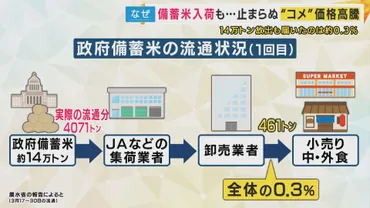 コメ価格高騰とその対策は？備蓄米放出の現状と課題を徹底解説！(米、価格高騰、備蓄米？)コメ価格高騰と政府の対応：備蓄米放出と流通課題