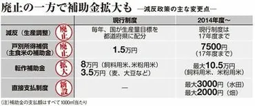 減反廃止は名ばかり、迷走を続けるコメ農政 転作補助金を残したまま強いコメ農業は作れない