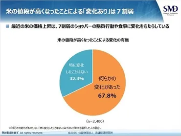 米の価格高騰で食生活・買い物行動に変化【ショッパーマインド定点調査結果:2025年4月】