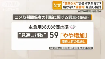 備蓄米の入札制度に問題」専門家が指摘 今後3カ月は価格上昇か(テレ朝news)