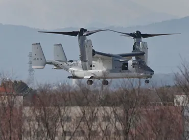 陸自オスプレイ27日以降に飛行再開」防衛省が千葉・木更津市に伝達 米軍の運用停止受け飛行見合わせ中:東京新聞デジタル