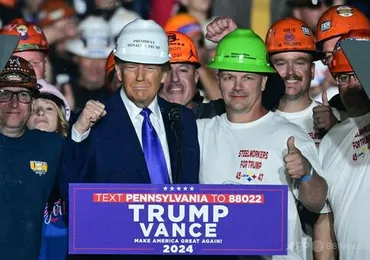トランプ氏、日本製鉄のUSスチール買収「阻止する」と表明 写真3枚 国際ニュース:AFPBB News