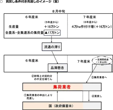 備蓄米の買い戻し条件付き売り渡しを諮問 農水省が食糧部会に