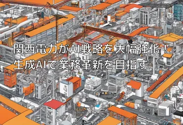 関西電力がAI戦略を大幅強化!生成AIで業務革新を目指す