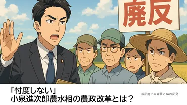 忖度しない」小泉進次郎農水相の農政改革とは？ 減反廃止の背景とJAの反発【図解付き】 – 株式会社 心カンパニー