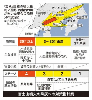 首都圏に富士山降灰、「自宅で生活」が基本 政府検討会が指針案