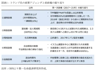 トランプ氏勝利で米国経済はどうなる? ~今後の経済政策を巡るQ&A(概要編)~
