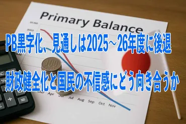 PB黒字化、見通しは2025~26年度に後退 財政健全化と国民の不信感にどう向き合うか