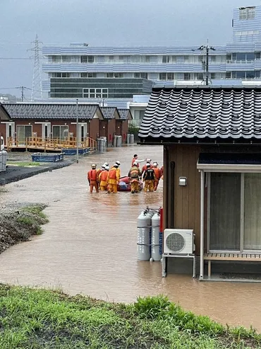 浸水想定区域に建てられた仮設住宅が被害 「言葉にならない」 