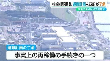 再稼働の゛手続き゛進む東京電力 柏崎刈羽原発 事故時の『住民避難計画』を政府が了承 残るは「地元同意」に