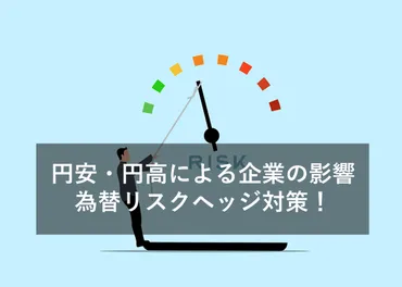 円安・円高による日本企業の影響と、為替のリスクヘッジについて